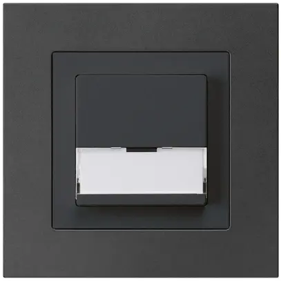 Poussoir de sonnerie ENC avec porte-étiquette A/1L kallysto.pro noir 