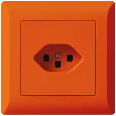 Prise ENC kallysto.line T23 orange avec bornes enfichables 