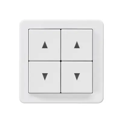 Kit frontal basico H pour interrupteur p.store avec découpe 58×58mm blanc 