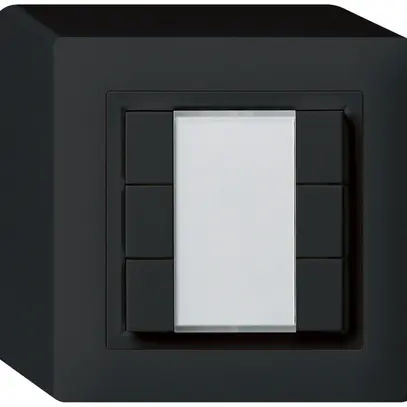 Poussoir universel AP 6×kallysto avec LED noir 