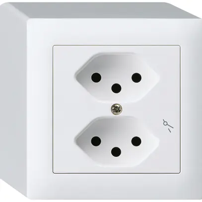 Prise AP kallysto 2×T13/1 blanc 