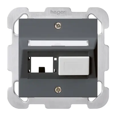 Kit de montage ENC kallysto R&M freenet anthracite avec plaque de fixation 