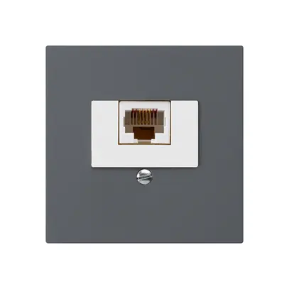 Insert pour prise de raccordement kallysto 1×RJ45u anthracite 