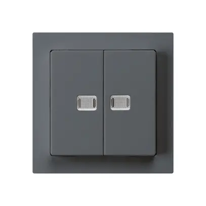 Kit frontale kallysto antracite con 2 lenti 60×60mm 