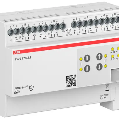 Attuatore per persiana AMD ABB JRA/S8.230.5.2 8-volte 6A/230VAC misura.tde 