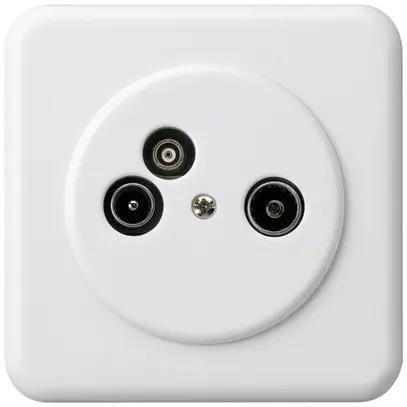 Presa d'antenna INC TV-R-dati basico C 19dB bianco 