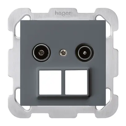 Prise d'antenne ENC R/TV HMS kallysto B 19dB anthracite 