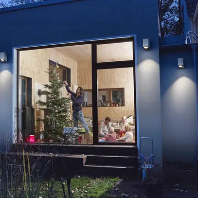 Wandleuchte LEDVANCE ENDURA Classic GU10 1×35W IP44 weiss schwenkbar 90° 