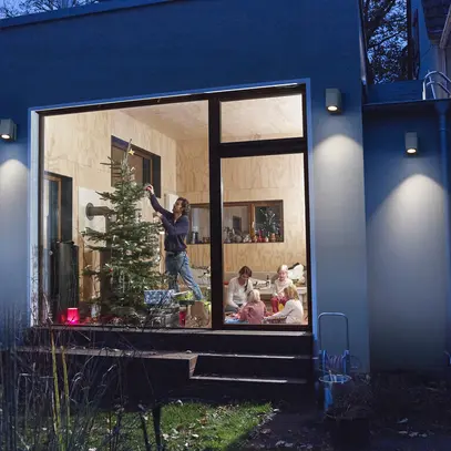 Applique LEDVANCE ENDURA Classic GU10 1×35W IP44 argento orientabile 90° 