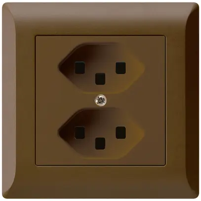 Presa INC kallysto.line 2×T23 marrone con morsetti ad innesto 