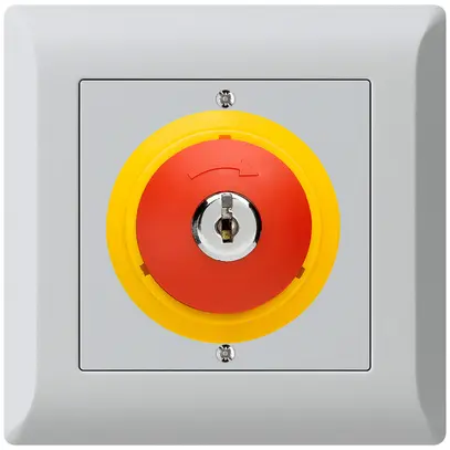 Contatto rotativo a chiave INC kallysto.line ARRESTO DI EMERGENZA grigio chiaro 