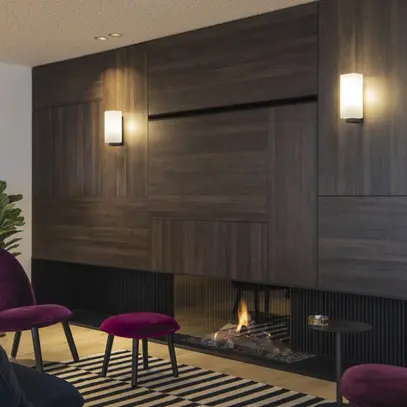 Applique SLV QUADRASS E27 40W 280×125×95mm nero 