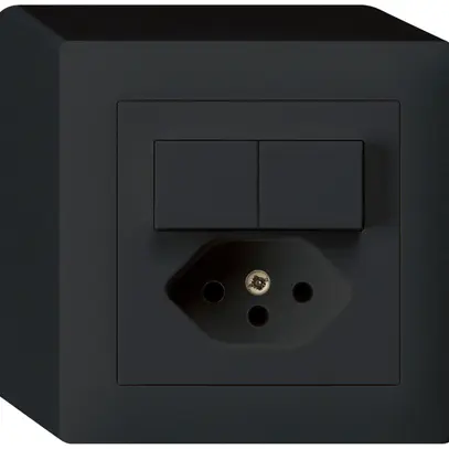 Combinazione AP 2×AR/1L+T13 nero kallysto 