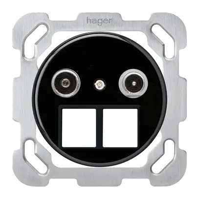 Prise multimédia ENC basico TV-R montage B 19dB 2GHz noir 