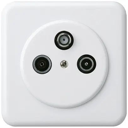 Prise ENC basico TV-R-SAT blanc 