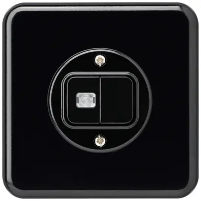 Kit front. INC basico nero con 1 lente bottone doppio86×86mm 