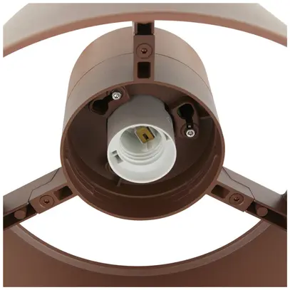 Plafonnier SLV PHOTONI CYL E27 1×13W IP65 Ø224×175mm rouille 