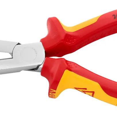 Pince pour téléphone KNIPEX avec dispositif de coupe VDE coudée 200mm 