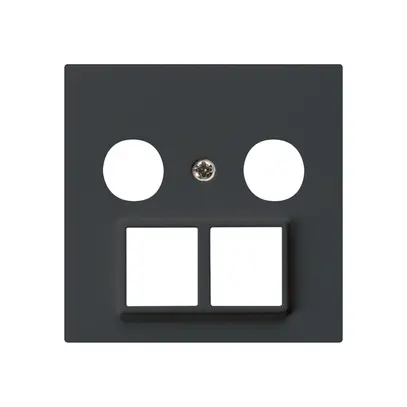 Placca frontale HMS kallysto per R/TV nero 