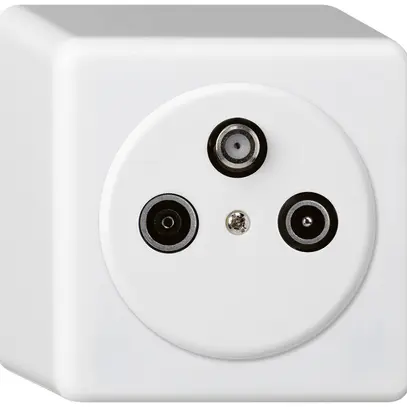 Prise AP basico TV-R-SAT blanc 