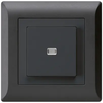 Pulsante luminoso INC kallysto.line A-R/1P nero 