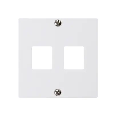 Placca frontale HMS kallysto per 2 moduli bianco 