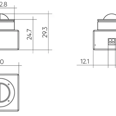 Multisensore Tridonic G2 SSM DALI-2 PIR IP54 Ø96.3mm bianco 
