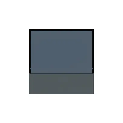 Placca frontale KNX Hager kallysto per termostato antracite 