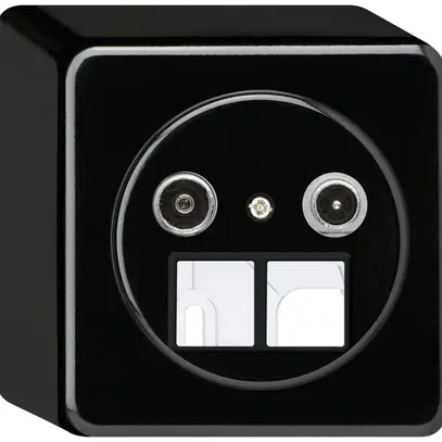 Presa multimedia AP basico TV-R 10.5dB 2GHz nero 