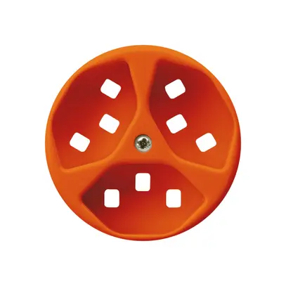 Disque frontal pour prise Hager basico 3×type 23 H orange 