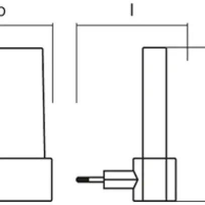 Lumière de nuit pour prises de courant LDV LUNETTA Shine, blanc 