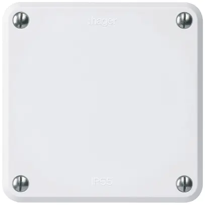 Otturatore INC robusto IP55 bianco con placca di montaggio 