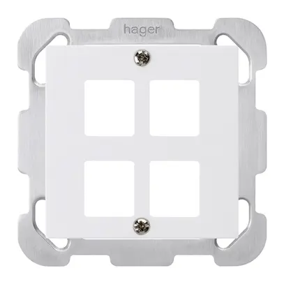 Kit frontale INC HMS kallysto B per 4 moduli bianco 