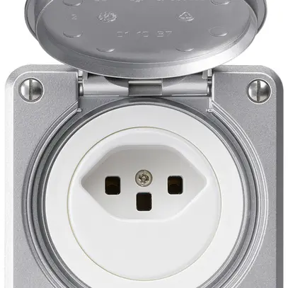 UP-Steckdose robusto Typ 23 aluminium 