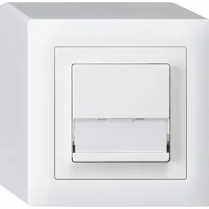 AP-Sonnerietaster kallysto weiss A/1L mit Namensschild 37×15mm 