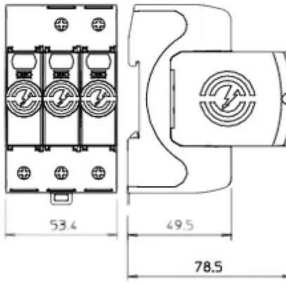 Scaricatore di sovratensione Bettermann V20+NPE, 2L, tipo 2, 280V 