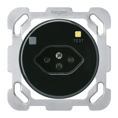 Prise ENC basico B T13 FI 30mA noir 