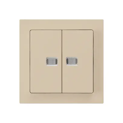 Kit frontale kallysto beige con 2 lenti 60×60mm 