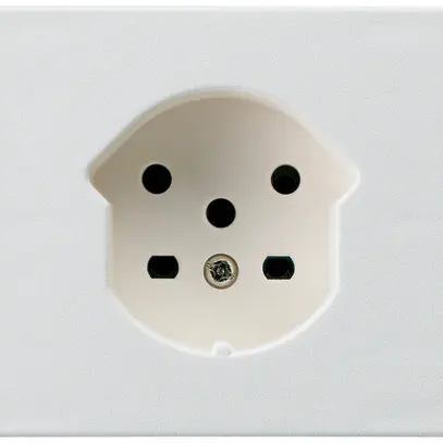 Presa tipo 15 INS Hager FLF morsetti a vite bianco 