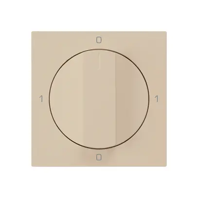 Kit frontale per interruttore rotativo S0 60×60mm kallysto 0-1-0-1 beige 