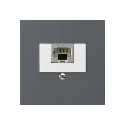 Insert pour prise de raccordement kallysto 1×RJ45s anthracite 