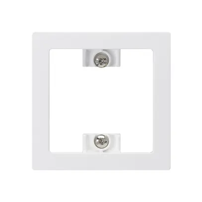 Plaque frontale kallysto blanc 60×60mm pour interrupteur poussoir 