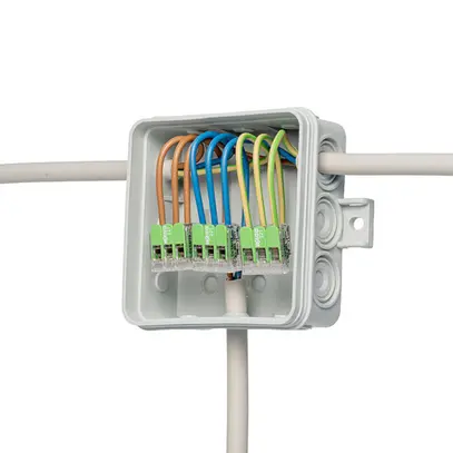 Boîte de dérivation AP Günther Spelsberg i 12-L GL 85×85×37mm IP55 gris clair 