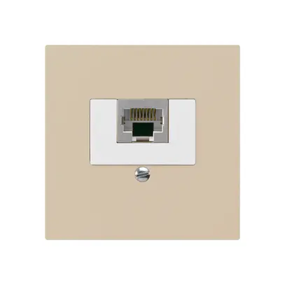 Inserto per presa di raccordo kallysto 1×RJ45s beige 