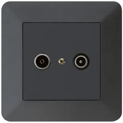 Presa di passaggio INC kallysto.trend R/TV 14dB nero 