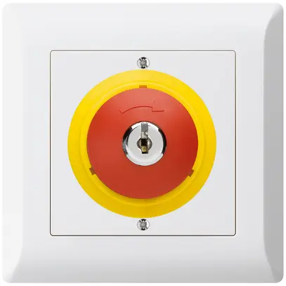 Contatto rotativo a chiave INC kallysto.line ARRESTO DI EMERGENZA bianco 