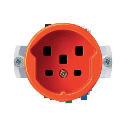 Insert pour prise basico T25 orange bornes à vis 