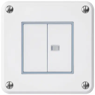 Interruttore INC robusto IP55 schema 3+3 1×illuminato bianco 