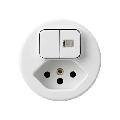 Inserto per combinazione luminosa 2×A-R/1L+T13 bianco basico 1 lente pro.bambini 