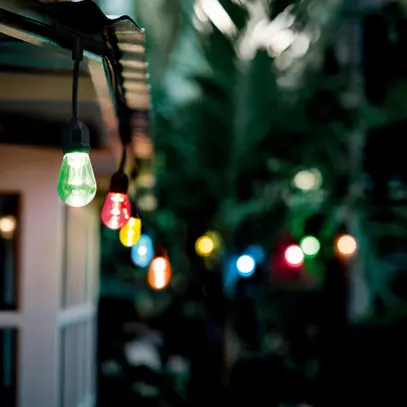 Guirlande LEDVANCE SMART+ String 4.5W 120lm 2200K RGBW 12 LED 7.47m IP44 noir 